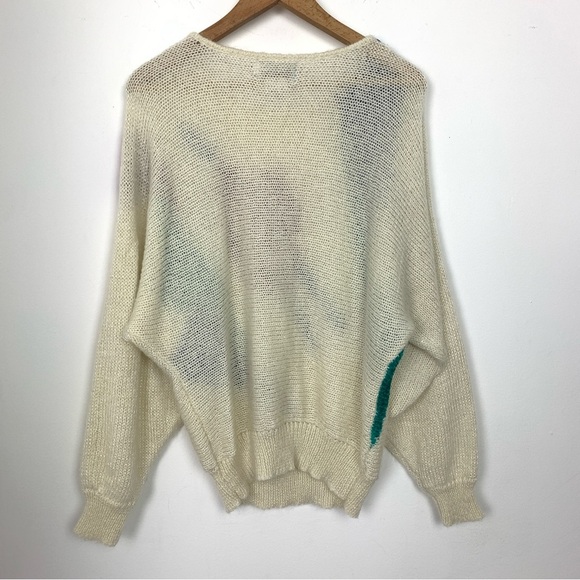 Vintage 80s Phil Caray Floral Abstract Sweater - Picture 4 of 7